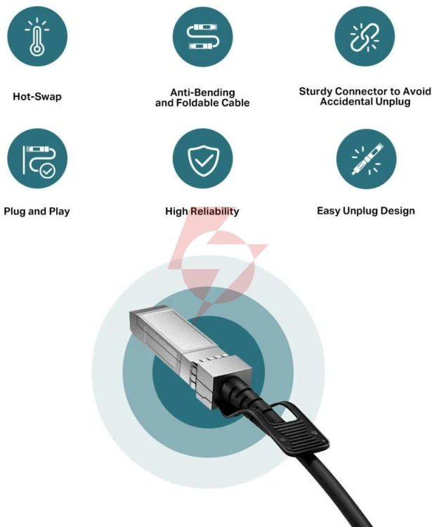 Przewód sfp+ tl-sm5220-1m