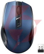 Mysz optyczna ugreen mu006 bezprzewodowa usb 2.4ghz / bluetooth 5.0 4000 dpi - niebieska