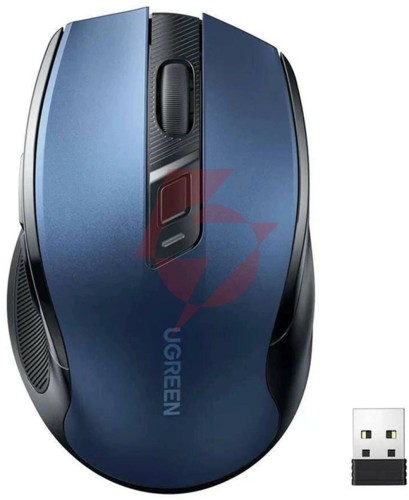 Mysz optyczna ugreen mu006 bezprzewodowa usb 2.4ghz / bluetooth 5.0 4000 dpi - niebieska
