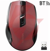 Mysz optyczna ugreen mu006 bezprzewodowa usb 2.4ghz / bluetooth 5.0 4000 dpi - czerwona