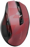 Mysz optyczna ugreen mu006 bezprzewodowa usb 2.4ghz / bluetooth 5.0 4000 dpi - czerwona