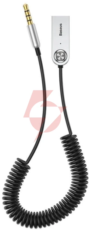 Baseus ba01 odbiornik dźwięku bluetooth 5.0 kabel adapter audio aux jack czarny (caba01-01)