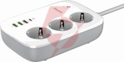 Listwa zasilająca smart energizer z wi-fi i app 3x schuko 3x usb-a 1x usb-c 2500w 10a kabel 2m
