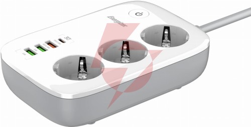 Listwa zasilająca smart energizer z wi-fi i app 3x schuko 3x usb-a 1x usb-c 2500w 10a kabel 2m