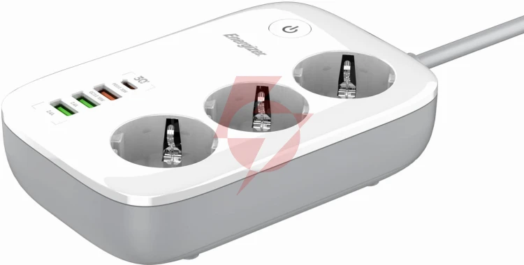 Listwa zasilająca smart energizer z wi-fi i app 3x schuko 3x usb-a 1x usb-c 2500w 10a kabel 2m
