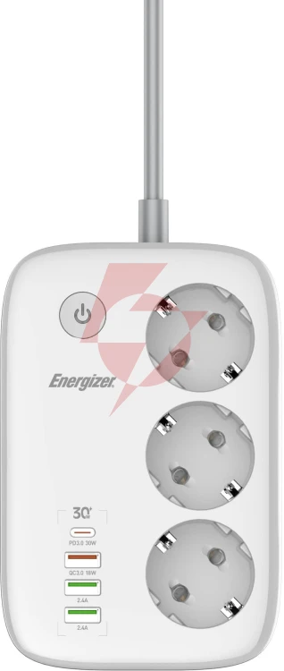 Listwa zasilająca smart energizer z wi-fi i app 3x schuko 3x usb-a 1x usb-c 2500w 10a kabel 2m