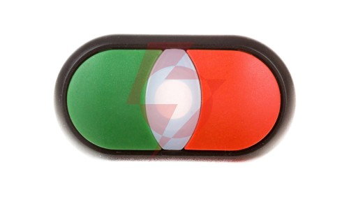 Napęd przycisku podwójny zielony/czerwony z podświetleniem z samopowrotem M22S-DDL-GR 216699