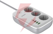 Listwa zasilająca smart energizer z wi-fi i app 3x schuko 3x usb-a 1x usb-c 2500w 10a kabel 2m