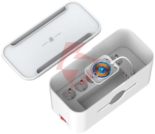Listwa antyprzepięciowa z zabezpieczeniem energizer 5x schuko 2x usb-a 1x usb-c 2500w 10a kabel 2m