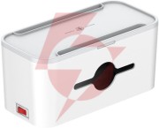 Listwa antyprzepięciowa z zabezpieczeniem energizer 5x schuko 2x usb-a 1x usb-c 2500w 10a kabel 2m