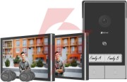 Zestaw wideodomofonowy dwurodzinny ezviz hp7 z dwoma monitorami