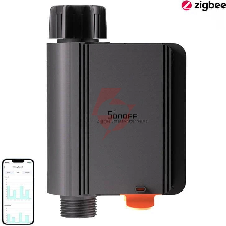 Inteligentny zawór/licznik wody zigbee sonoff swv-bsp (3/4")