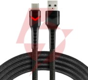 Kabel usb-a / usb-c rgb led everactive cbb-1cbr 100cm 3a