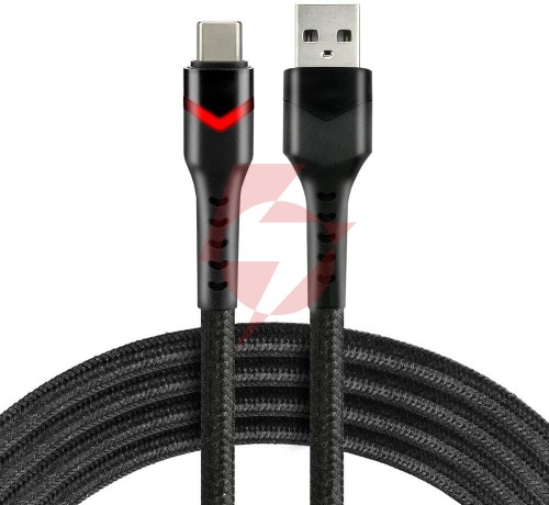 Kabel usb-a / usb-c rgb led everactive cbb-1cbr 100cm 3a