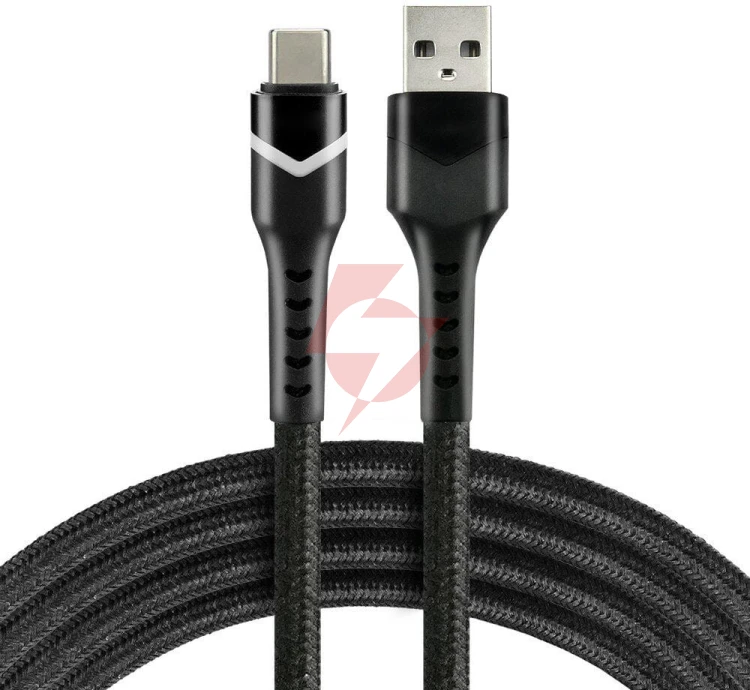 Kabel usb-a / usb-c rgb led everactive cbb-1cbr 100cm 3a