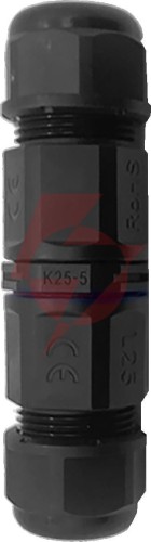 Konektor mufa kablowa prosta z szybkozłączką ip68, 5x4mm2, 400v/20a or-ae-13621
