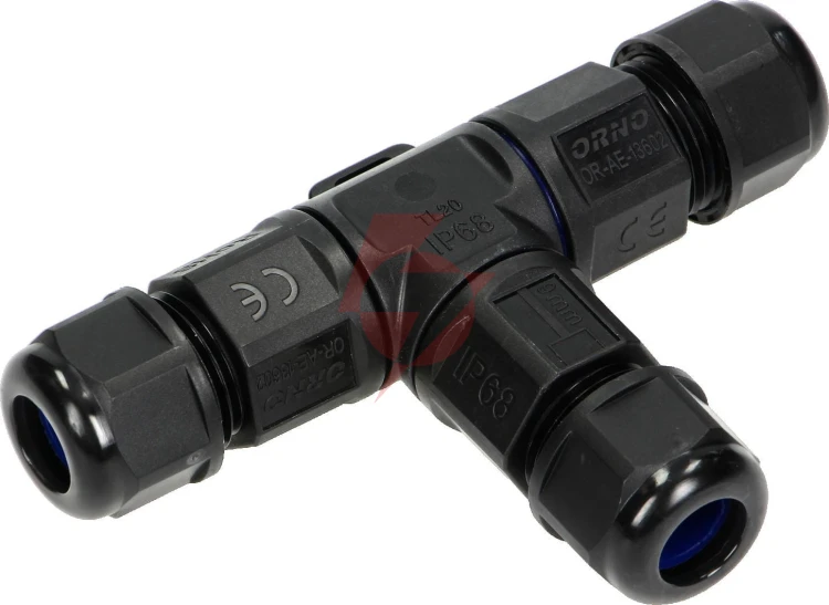 Konektor mufa kablowa trójnik t ip68, 3x4mm², 450v/25a or-ae-13602