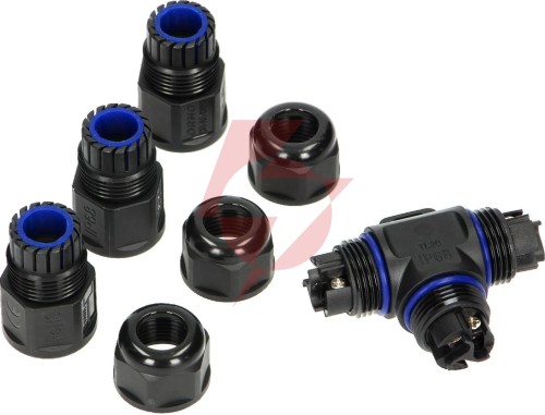 Konektor mufa kablowa trójnik t ip68, 3x4mm², 450v/25a or-ae-13602