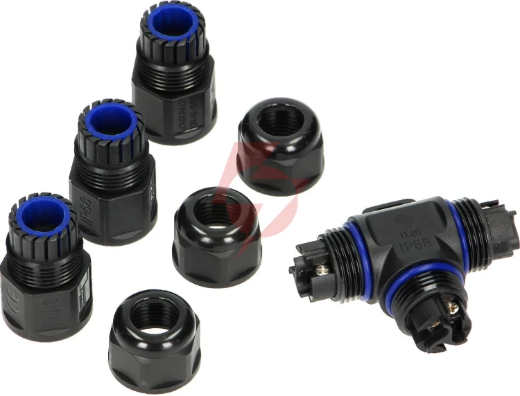 Konektor mufa kablowa trójnik t ip68, 3x4mm², 450v/25a or-ae-13602