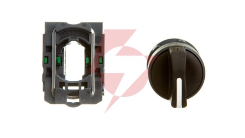 Przełącznik 3 położeniowy pokrętło 22mm czarny 2Z bez samopowrotu XB5AD33