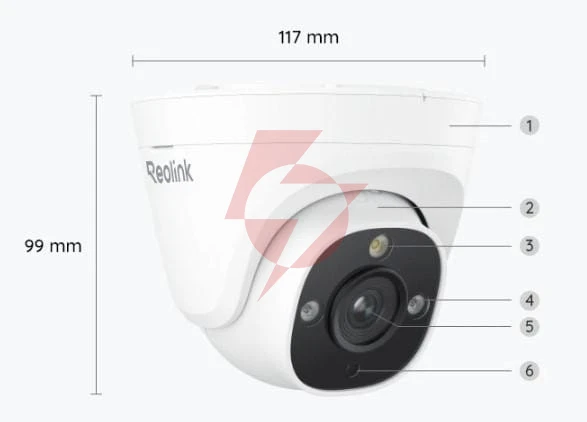 Kamera ip reolink p334 8mpx poe