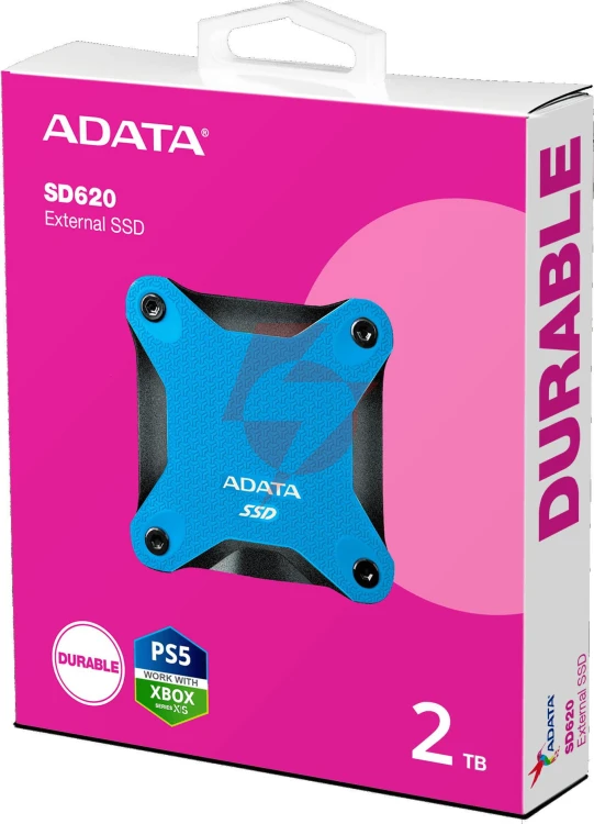 Dysk zewnętrzny ssd adata sd620 2tb niebieski
