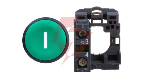 Przycisk sterowniczy 22mm zielony 1Z z samopowrotem XB5AA3311