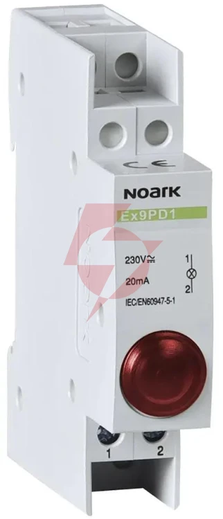 Lampka sygnalizacyjna, 230v ac/dc, 1 czerwony led ex9pd1r noark 102433 