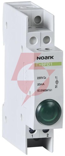 Lampka sygnalizacyjna, 230v ac/dc, 1 zielony ex9pd1g noark 102443 