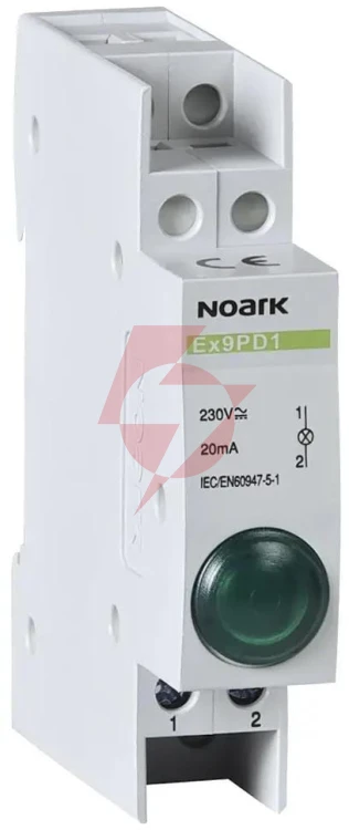 Lampka sygnalizacyjna, 230v ac/dc, 1 zielony ex9pd1g noark 102443 