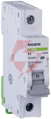 Wyłącznik nadprądowy 6 ka, b, 25a, 1p, ex9bn 1p b25 noark 100010 