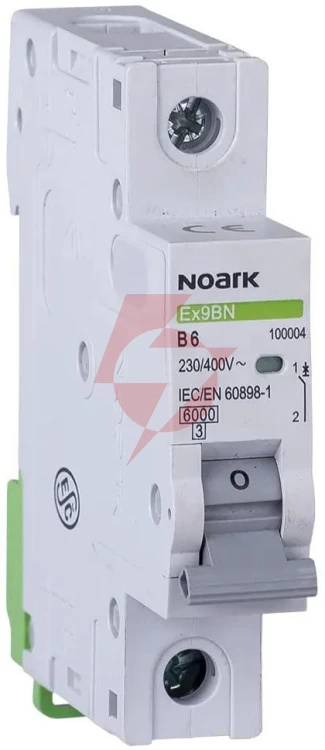 Wyłącznik nadprądowy 6 ka, b, 25a, 1p, ex9bn 1p b25 noark 100010 