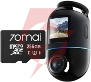 Wideorejestrator 70mai x800 omni 4k/gps/wifi czarny + karta sd 70mai 256gb