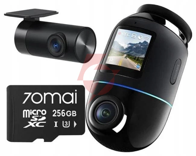 Wideorejestrator 70mai x800 omni 4k/gps/wifi dual czarny + karta sd 70mai 256gb