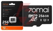 Wideorejestrator 70mai x800 omni 4k/gps/wifi dual czarny + karta sd 70mai 256gb