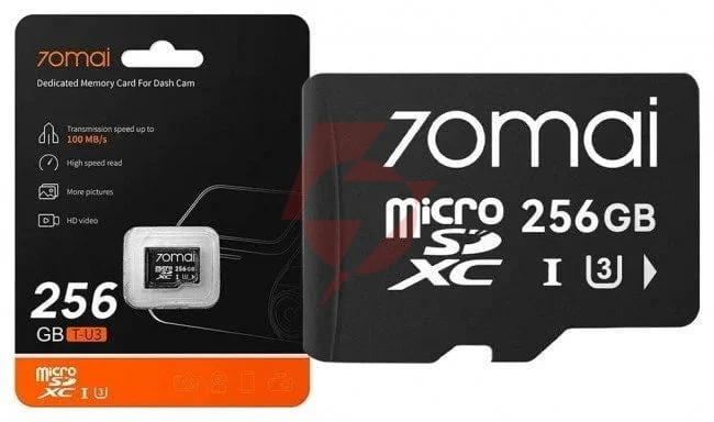 Wideorejestrator 70mai x800 omni 4k/gps/wifi dual czarny + karta sd 70mai 256gb
