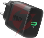 Ładowarka sieciowa greencell powersource solo30 30w 1xusb-c pd 3.0 qc 4.0+ czarna
