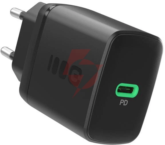 Ładowarka sieciowa greencell powersource solo30 30w 1xusb-c pd 3.0 qc 4.0+ czarna