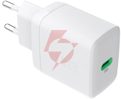 Ładowarka sieciowa greencell powersource solo30 30w 1xusb-c pd 3.0 qc 4.0+ biała