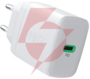 Ładowarka sieciowa greencell powersource solo30 30w 1xusb-c pd 3.0 qc 4.0+ biała