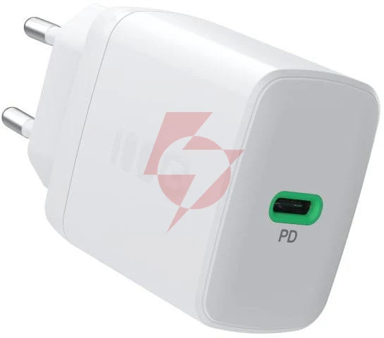 Ładowarka sieciowa greencell powersource solo30 30w 1xusb-c pd 3.0 qc 4.0+ biała