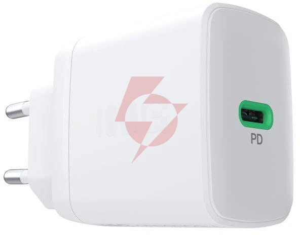 Ładowarka sieciowa greencell powersource solo30 30w 1xusb-c pd 3.0 qc 4.0+ biała
