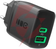 Ładowarka sieciowa greencell powersource duo30 30w 1xusb-c 1xusb-a pd 3.0 qc 4.0+ czarna