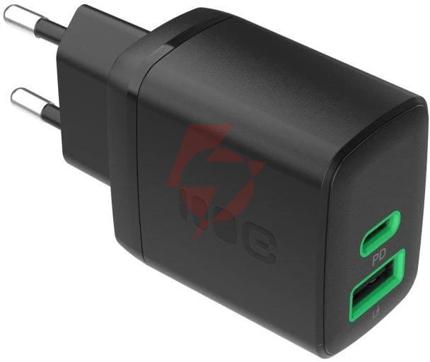 Ładowarka sieciowa greencell powersource duo30 30w 1xusb-c 1xusb-a pd 3.0 qc 4.0+ czarna