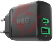 Ładowarka sieciowa greencell powersource duo30 30w 1xusb-c 1xusb-a pd 3.0 qc 4.0+ czarna