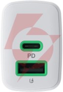 Ładowarka sieciowa greencell powersource duo30 30w 1xusb-c 1xusb-a pd 3.0 qc 4.0+ biała