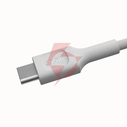 Kabel usb-c / usb-c greencell powerstream 30cm pd 100w biały w oplocie