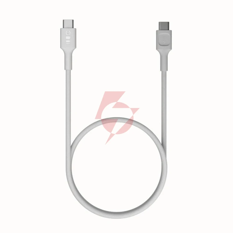 Kabel usb-c / usb-c greencell powerstream 30cm pd 100w biały w oplocie