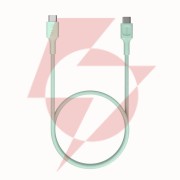 Kabel usb-c / usb-c greencell powerstream 30cm pd 100w zielony w oplocie