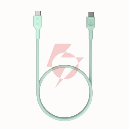 Kabel usb-c / usb-c greencell powerstream 30cm pd 100w zielony w oplocie